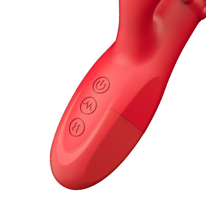 Vibratore a doppio punto G con doppio vibratore rotante