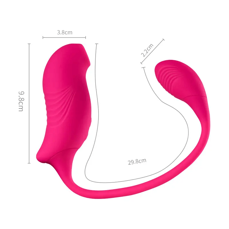 10 Saugen 10 Vibration 2 IN 1 Vibrator - Seekheart