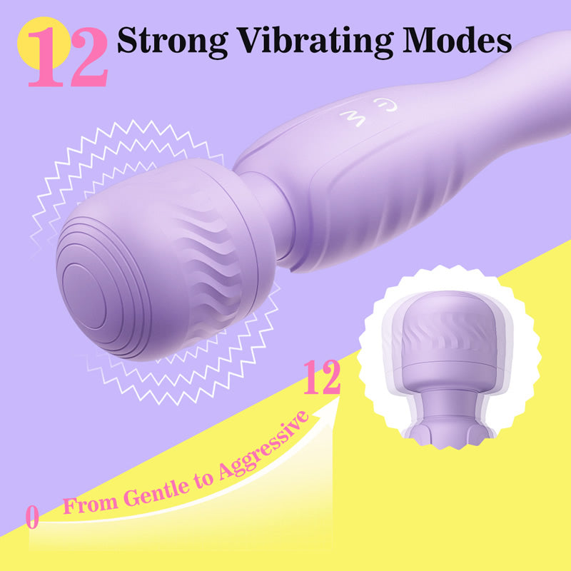 Vibration & Rotierend Magic Wand für Klitoris und Vagina