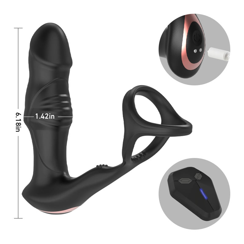 9 wiggling swinging prostate massager