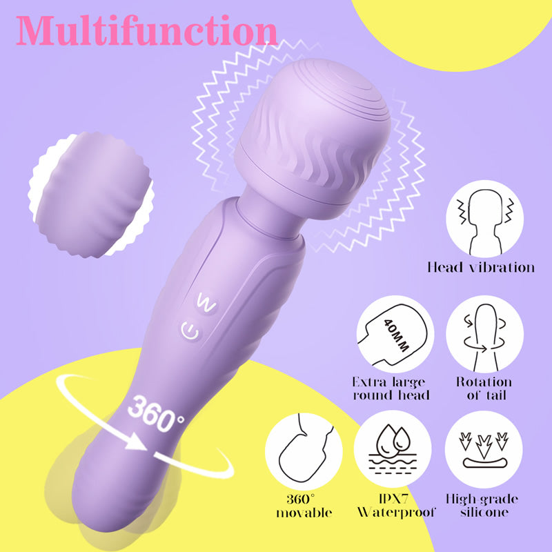 Vibration & Rotierend Magic Wand für Klitoris und Vagina