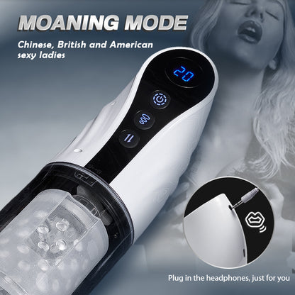 【Big sale this week only】Multi-funcional LCD Masturbator Copa con voz